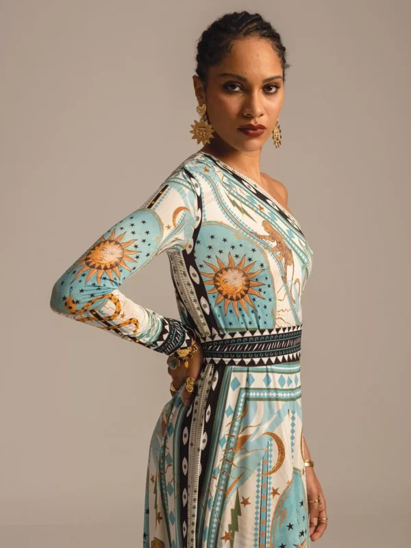 026800062500788_photo3 SUNSEEKER ONE SHOULDER LONG DRESS