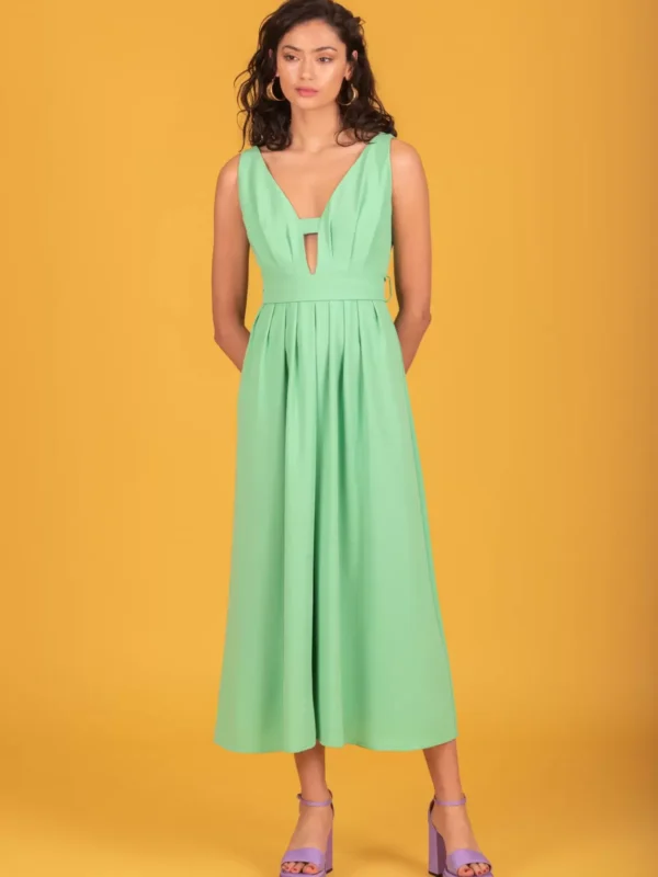 123-81592-Intense-Green-1 MAURICE DRESS