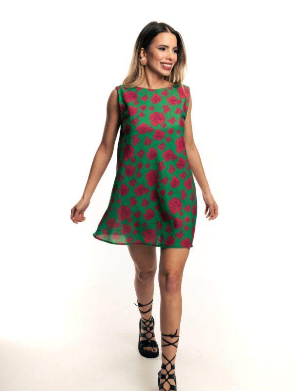 RED ROSES DRESS