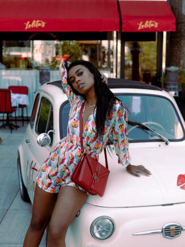 WHITE BLOOM PLAYSUIT