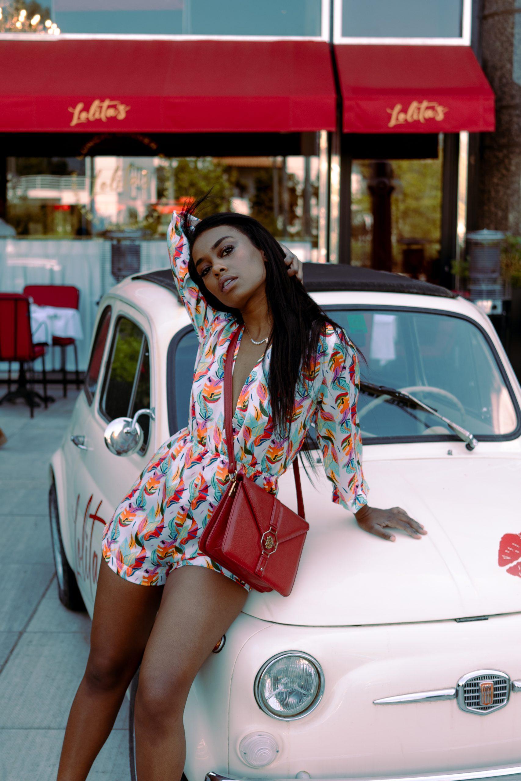 WHITE BLOOM PLAYSUIT