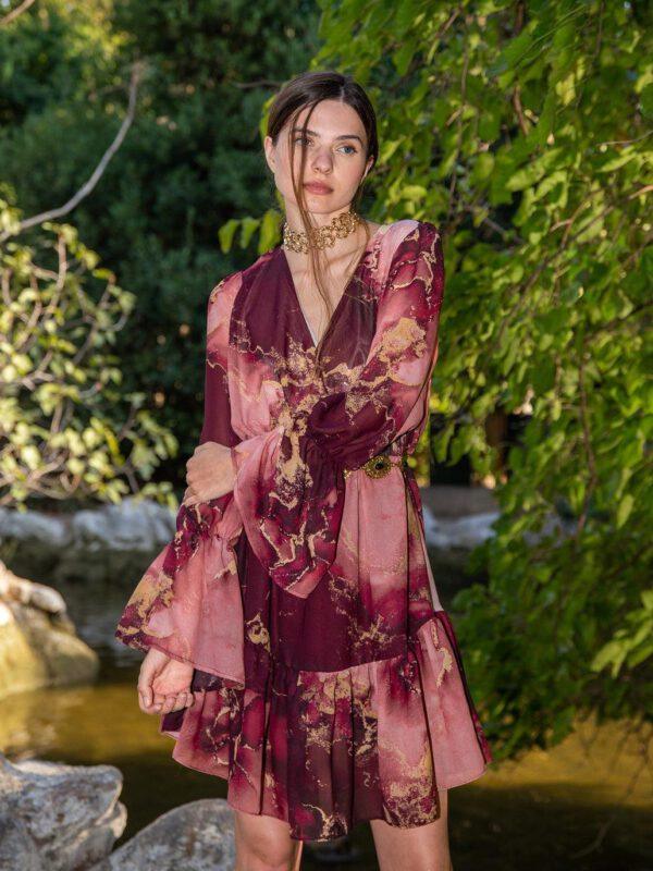 MARBLE ROSE DRESS
