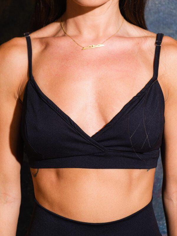 JET BLACK BRALETTE
