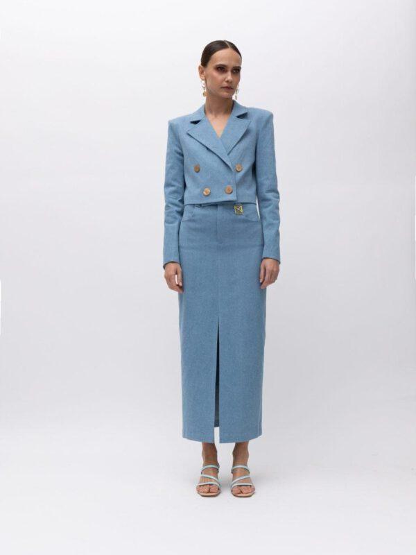 Lucero Light Blue Denim Skirt