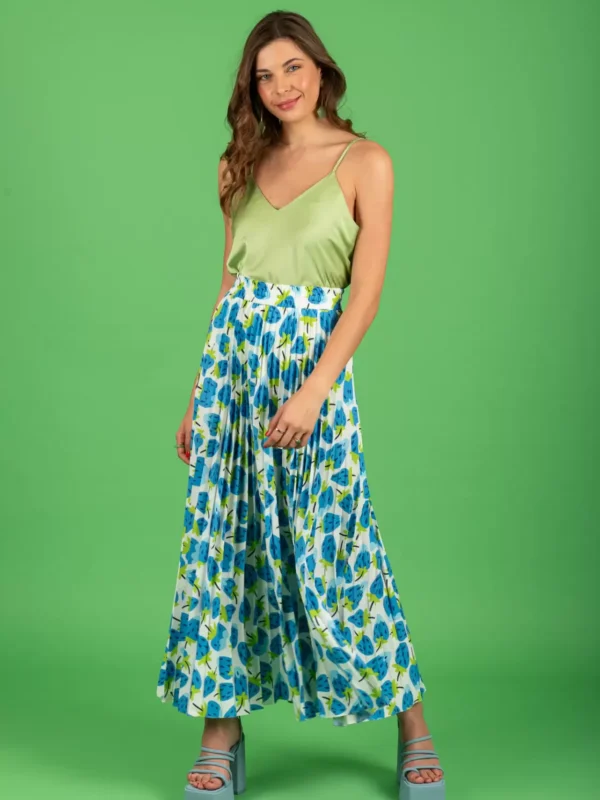 Claudio plisse skirt
