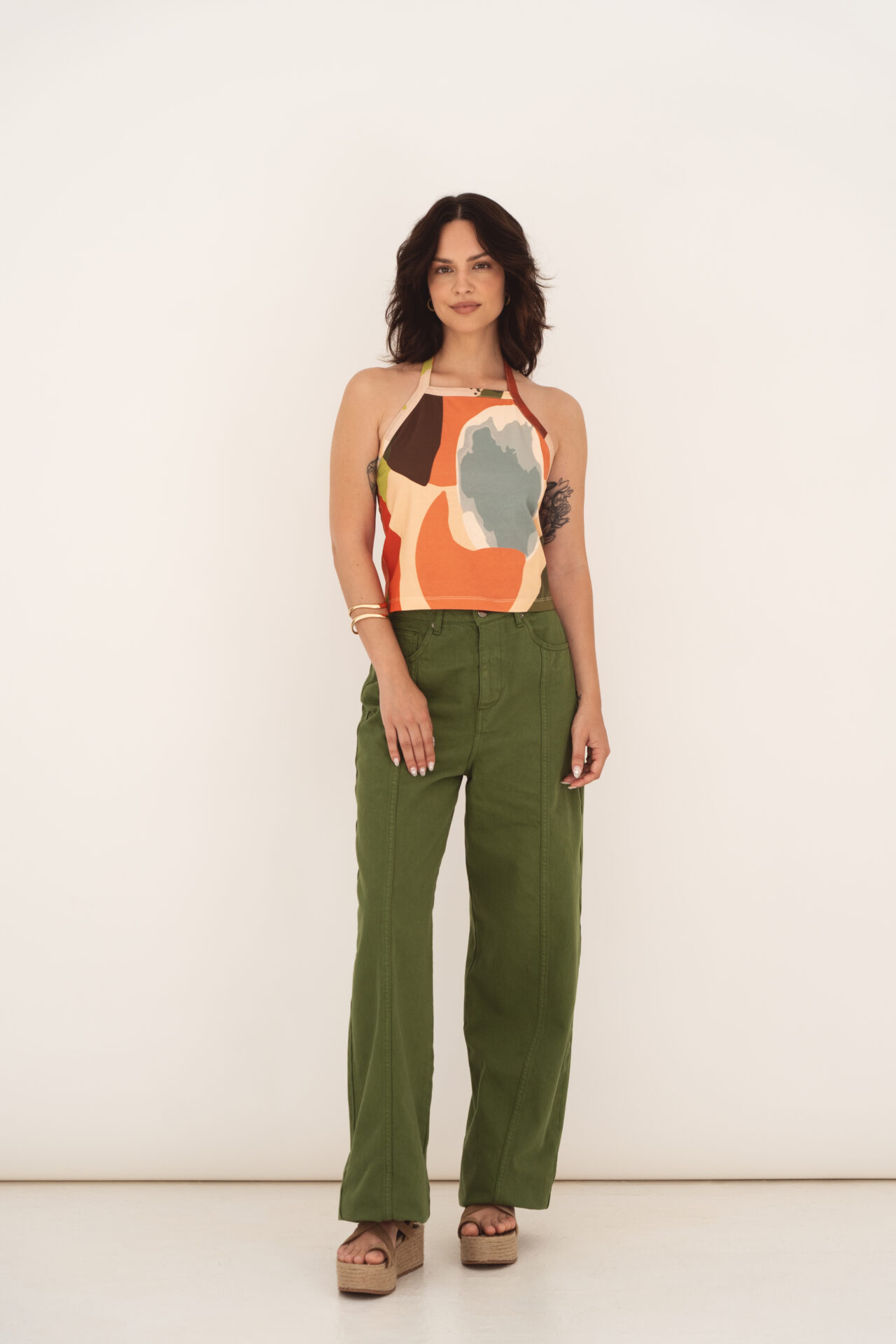 Liv Printed Jersey Top - Image 2