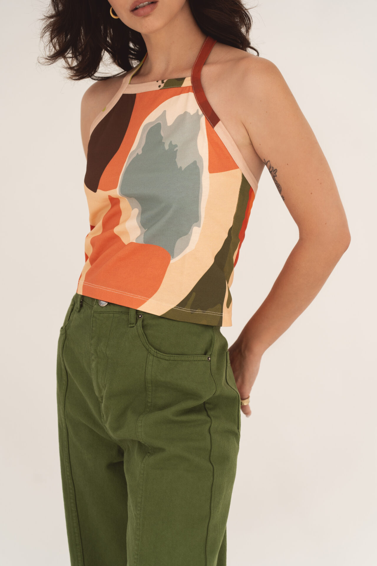 Liv Printed Jersey Top