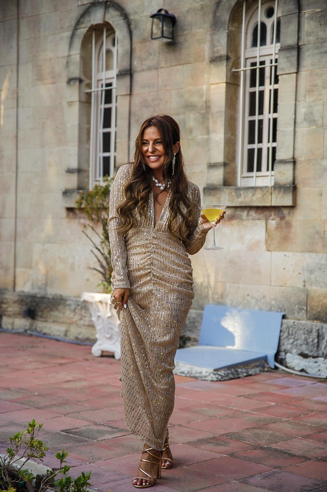 GOLDEN AYRA SEQUIN GOWN