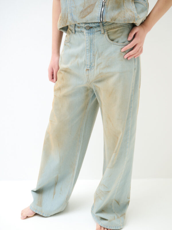 DUST FADE WIDE LEG JEANS