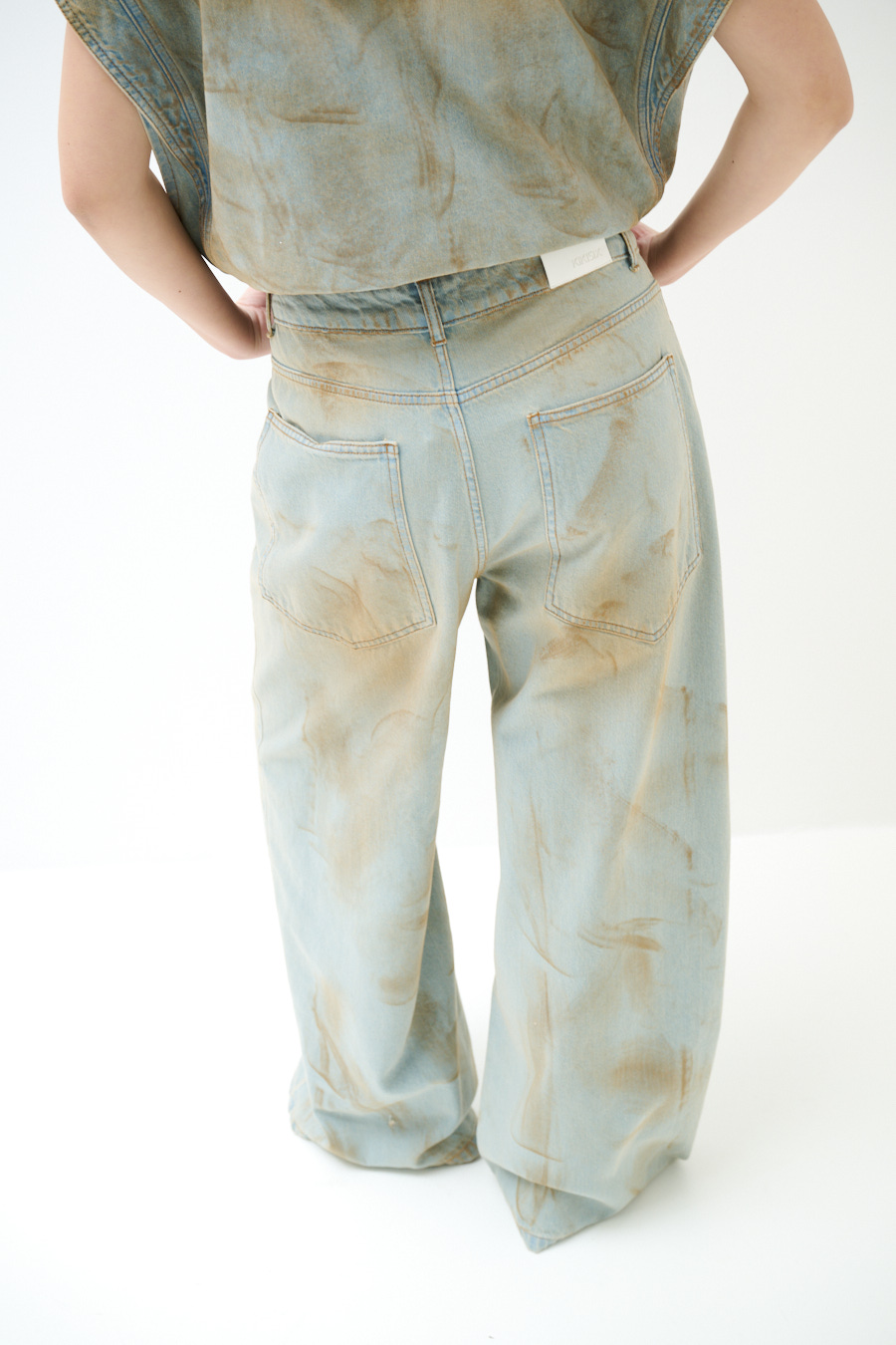 DUST FADE WIDE LEG JEANS - Image 3