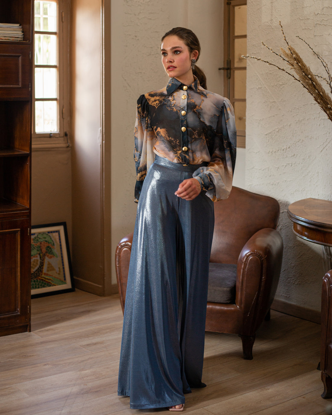 MINDNIGHT GLOW WIDE-LEG PANTS