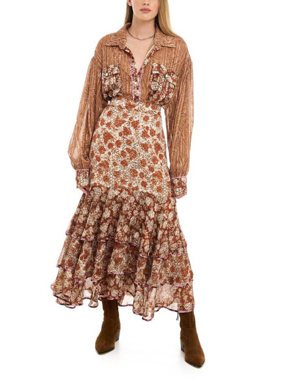 CALLIOPE SKIRT BROWN