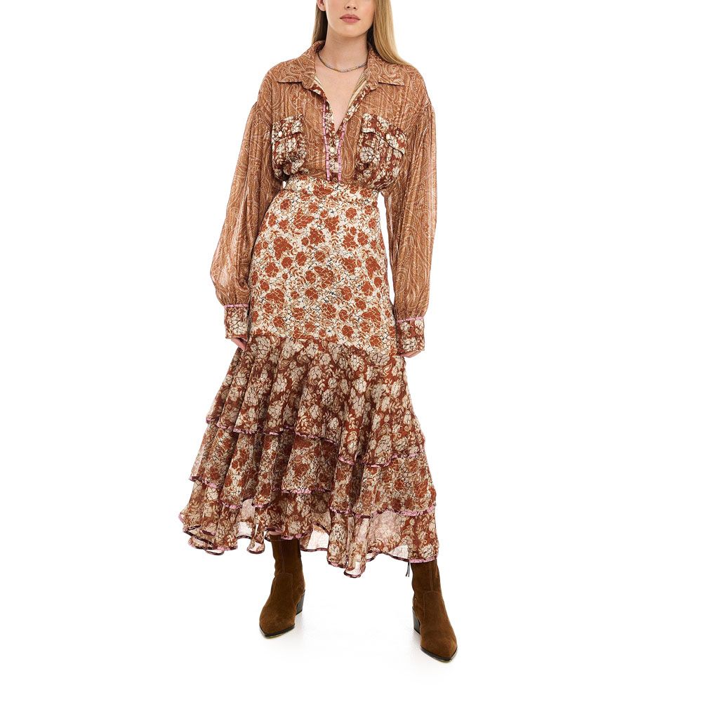 CALLIOPE SKIRT BROWN